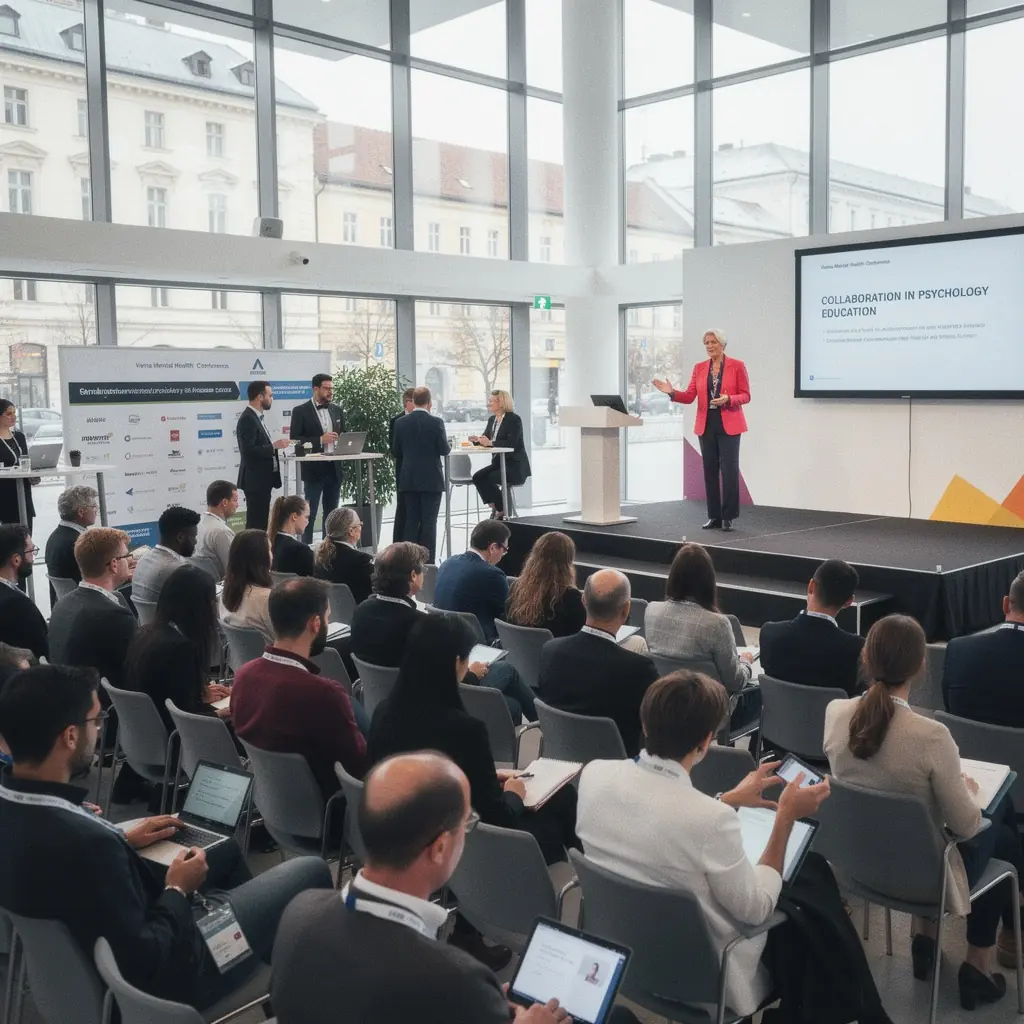 Ein Psychologe, der seine Techniken zur Verhaltenstherapie in einem virtuellen Klassenzimmer präsentiert.